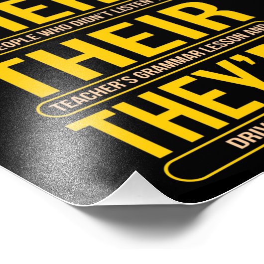 Impression Photo Ils sont professeurs d'anglais (Coin)