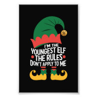 I'm The Youngest Elf Matching Family Christmas