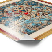 Impression Photo Image de mosaïque créative d'un morkie "cuivre" (Coin)