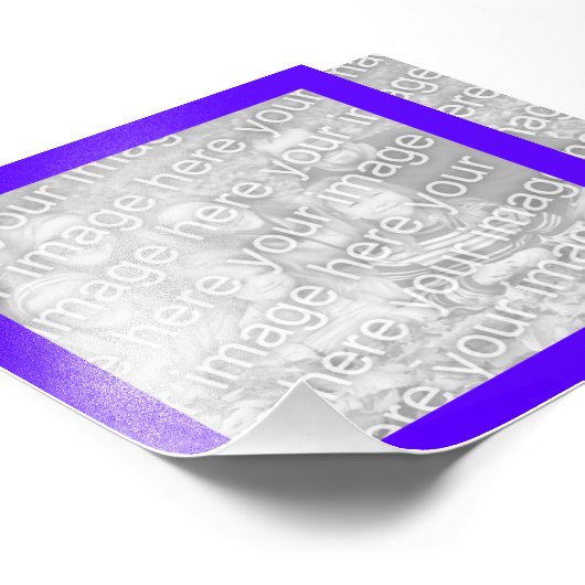 Impression Photo Image violette brillante (Coin)