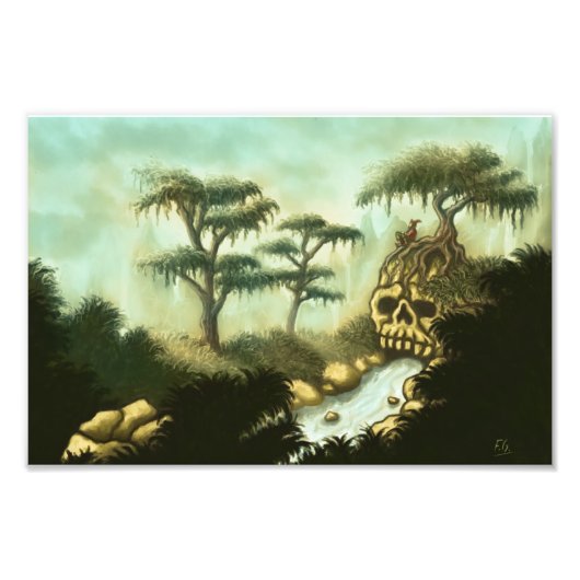 Impression Photo imaginaire des os de géants (Devant)