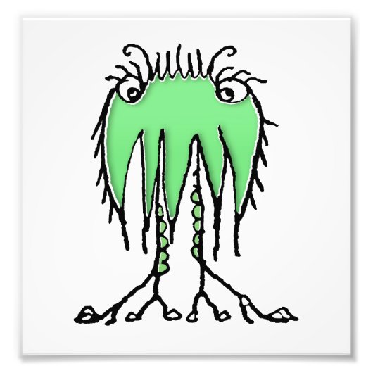 Impression Photo Imaginaire dessin alien mignon (Devant)