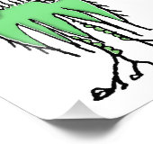 Impression Photo Imaginaire dessin alien mignon (Coin)