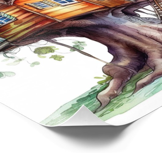 Impression Photo Imaginaire Fairy tree house (Coin)