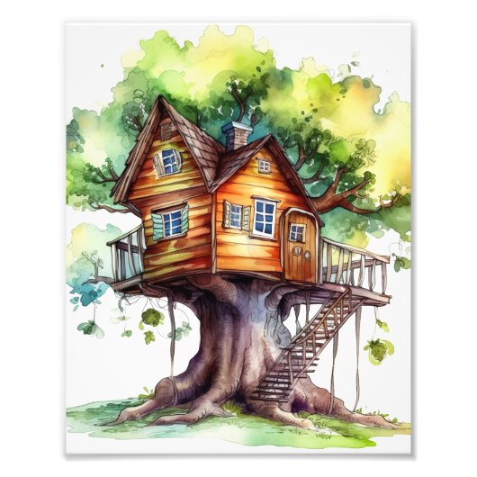 Impression Photo Imaginaire Fairy tree house (Devant)