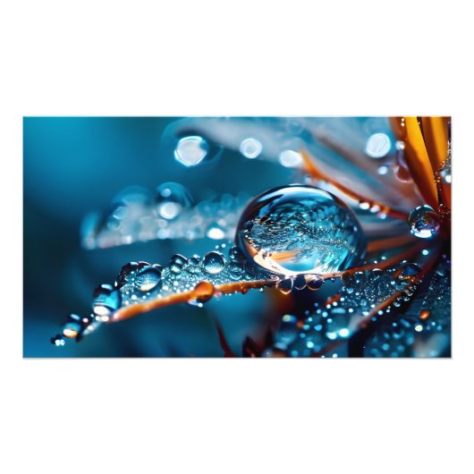 Impression Photo Imaginaire macro eau gouttes (Devant)
