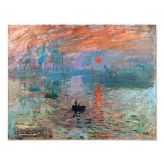 Impression Photo Impression, soleil levant | Claude Monet | (Devant)