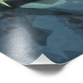 Impression Photo Impressionnisme Abstrait de l'écureuil rouge améri (Coin)