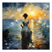 Impression Photo Impressionnisme des filles et de la mer (Devant)