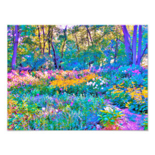 Impression Photo Impressionniste Jardin Coloré Fleurs Paysages