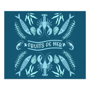 Impression Photo Imprimantes Art Décor Fruits De Mer