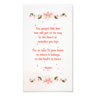 Impression Photo Imprime avec poème