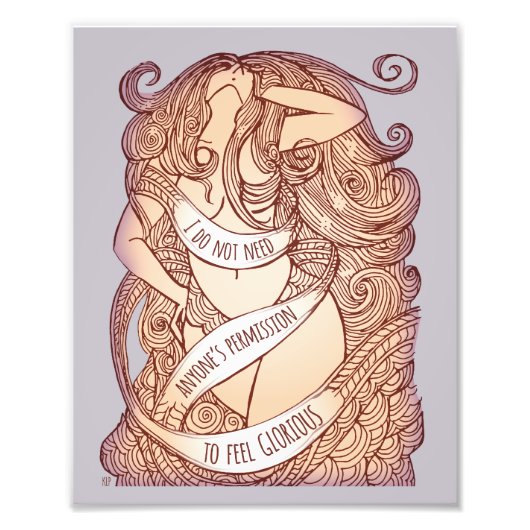 Impression Photo Imprimé glorieux moyen à Lilac (Devant)