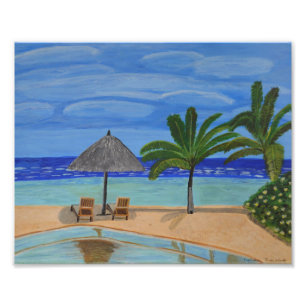Impression Photo Imprimé paysage aux Maldives