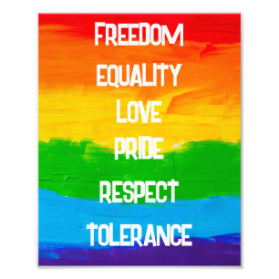 Impression Photo Imprimer le drapeau LGBT arc-en-ciel Gay Lesbian