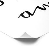 Impression Photo Imprimer "Restez à l'écart" (Coin)