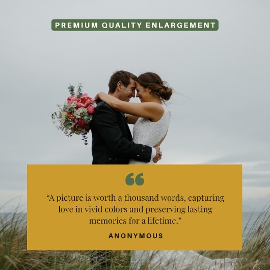 Impression Photo Imprimez "Vow à l'éternité" | Personnalisé 8x10