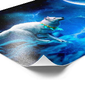 Impression Photo Indian wolf and the full moon (Coin)