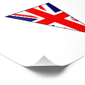 Impression Photo Indicateur Union Jack Comme Triangle De Bassage (Coin)