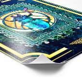 Impression Photo Indigo et Aqua Fairytale Beetle Specimen Art (Coin)