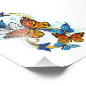 Impression Photo Infini de papillons monarques (Coin)