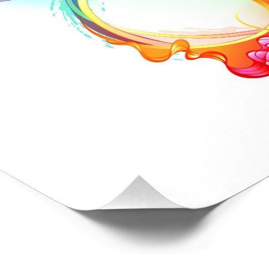 Impression Photo Infinity avec Rainbow Jellyfish (Coin)