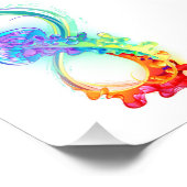 Impression Photo Infinity avec Rainbow Jellyfish (Coin)