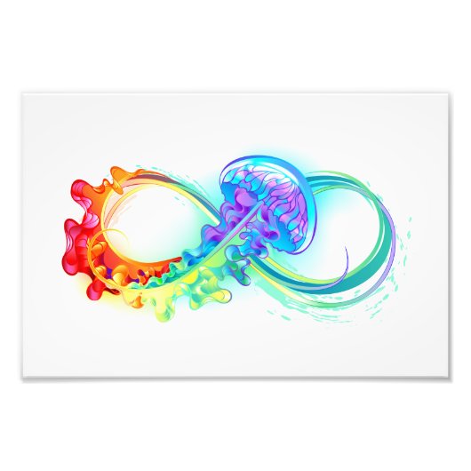 Impression Photo Infinity avec Rainbow Jellyfish (Devant)