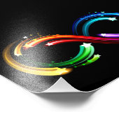Impression Photo Infinity symbol of rainbow comets (Coin)