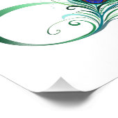 Impression Photo Infinity Symbol with Peacock Feather (Coin)