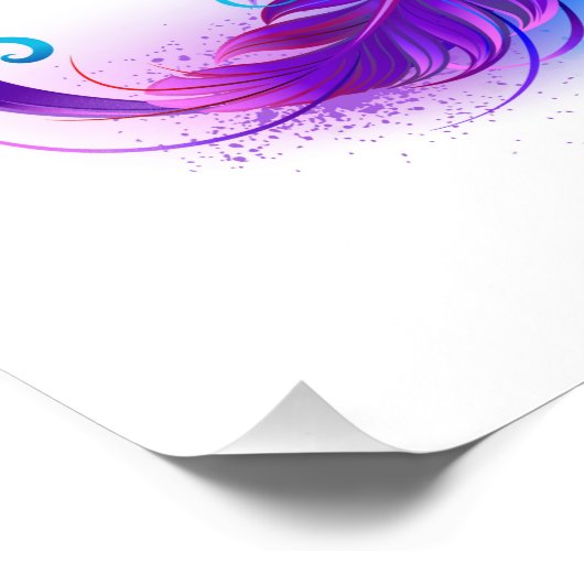 Impression Photo Infinity with purple feather (Coin)