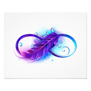 Impression Photo Infinity with purple feather