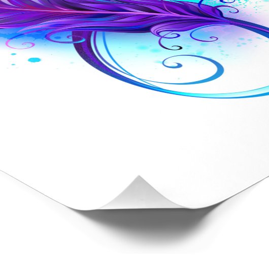 Impression Photo Infinity with purple feather (Coin)