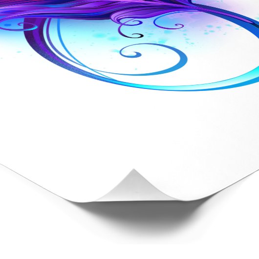 Impression Photo Infinity with purple feather (Coin)