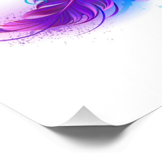 Impression Photo Infinity with purple feather (Coin)