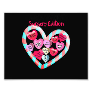 Impression Photo Infirmière anesthésiste Candy Heart Chirurgie Édit