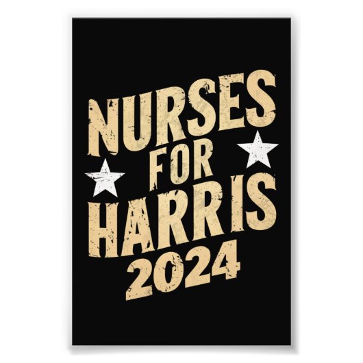 Impression Photo Infirmières Pour Harris 2024 USA (Devant)