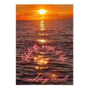 Impression Photo Inhale la magie de la vie, et forge devant