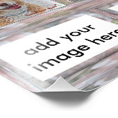 Impression Photo Insertion d'image rustique 8 x 10 rose personnalis (Coin)
