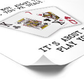 Impression Photo Inspirational Saying Playing Cards Poker Quote (Coin)