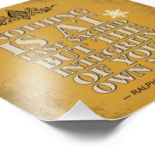 Impression Photo Intégrité de votre propre esprit (Coin)