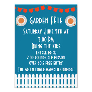 Impression Photo Invitation de Garden Fete