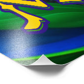 Impression Photo Invitations de l'affiche de Mardi Gras (Coin)