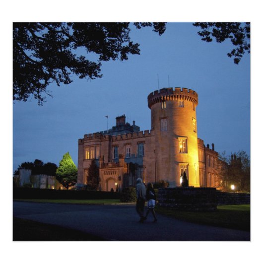 Impression Photo Irlande, le château de Dromoland éclairé à la tomb (Devant)
