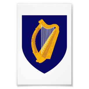 Impression Photo Irlande pays blason armoiries symbole emblème lyre