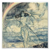 Impression Photo "Isis Rainbow Goddess" par Arthur Rackham (Devant)