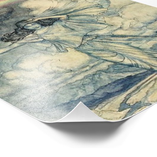 Impression Photo "Isis Rainbow Goddess" par Arthur Rackham (Coin)