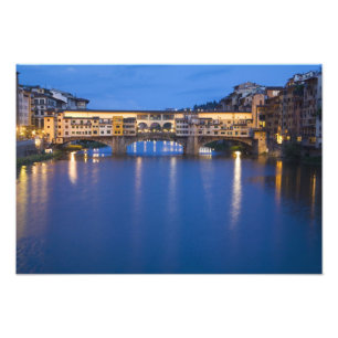 Impression Photo Italie, Florence, Reflets nocturnes dans l'
