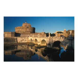 Impression Photo Italie, Rome, Castel Sant'Angelo et rivière