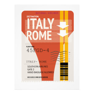 Impression Photo Italie Rome vacances billet Carte postale